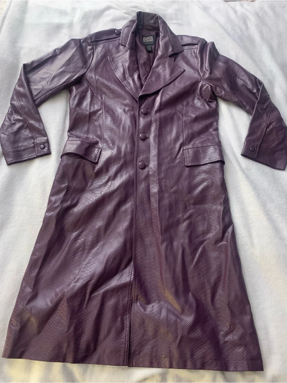 Suicide Squad Premium Adult Purple Joker Jacket Long Full Length Costume Size L